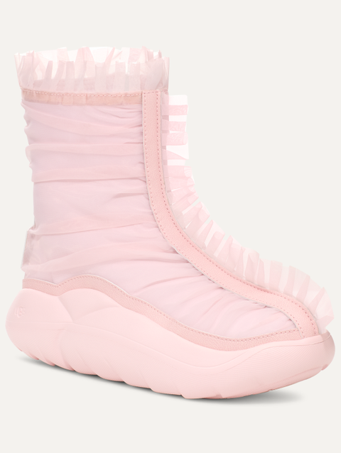 Women's UGG CS Ruffle Boot Short seashell pink