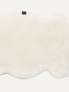 Home Sheepskin Area Rug Single natural