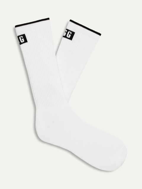 Men's Trent Crew Sock white / black