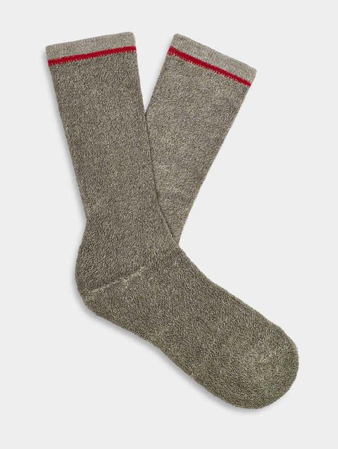 Men's Kyro Cozy Crew Sock marled burnt olive