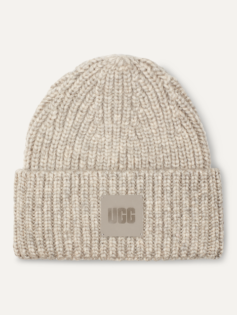 All Gender Chunky Rib Beanie light grey