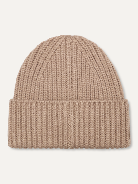 All Gender Chunky Rib Beanie putty