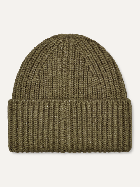 All Gender Chunky Rib Beanie burnt olive