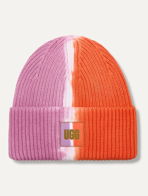 All Gender Dip Dye Beanie orange soda multi