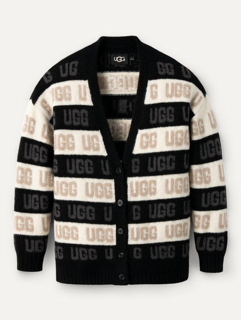 Women's UGG Graphic Logo Cardigan black multi