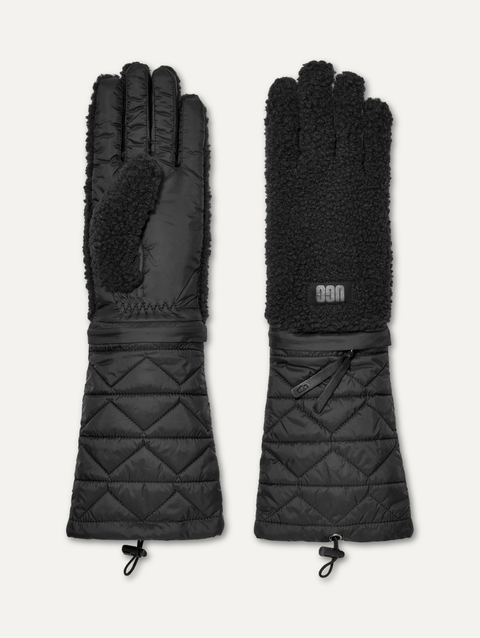 Women's AW UGGfluff Modular Glove black