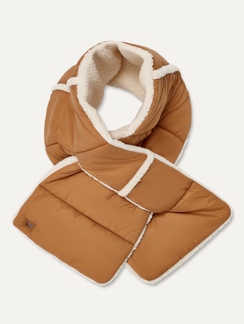 Women's AW UGGfluff Rev Scarf chestnut