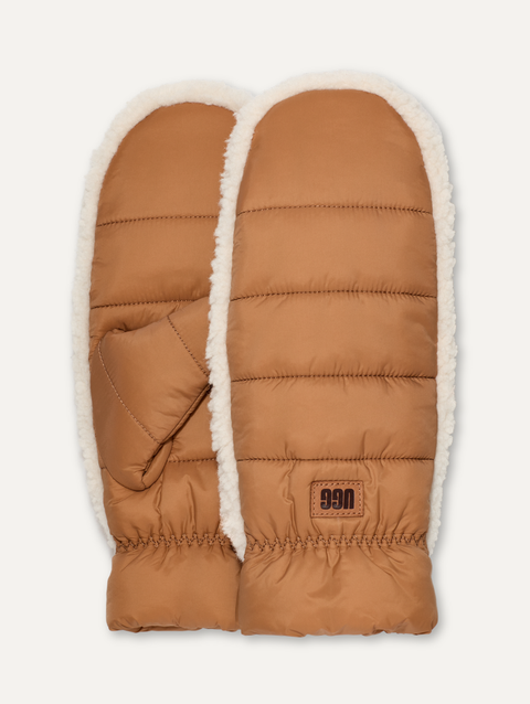 Women's AW UGGfluff Mitten chestnut