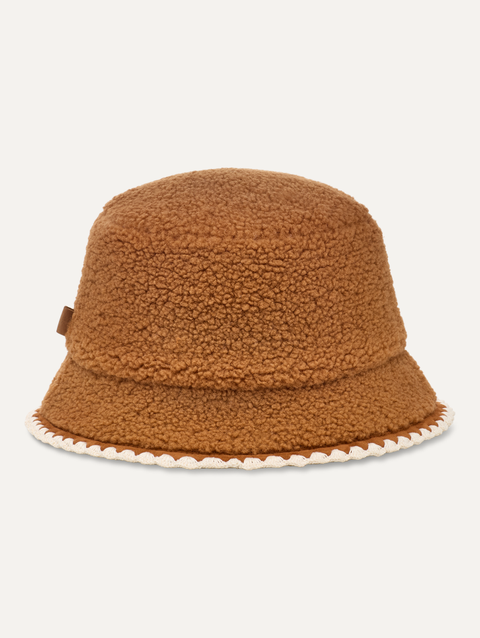 Women's UGGfluff Scalloped Hat chestnut