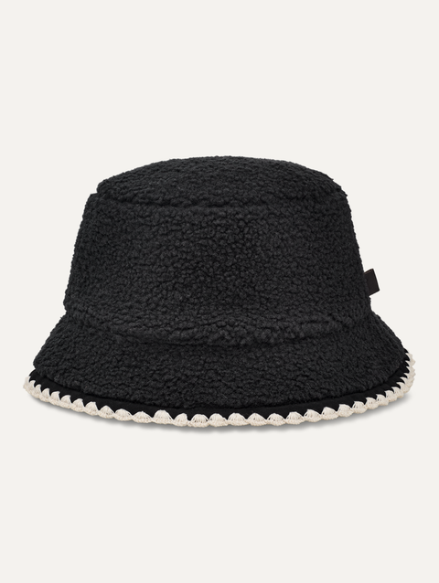 Women's UGGfluff Scalloped Hat black