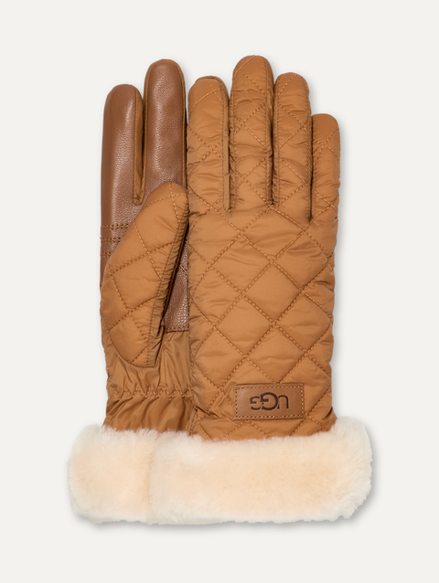 Women's Quilted Performance Glove chestnut