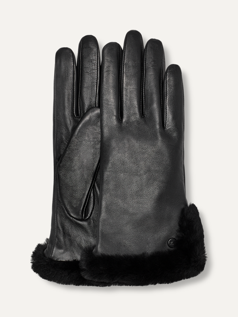 Women's Leather Sheepskin Vent Glove black