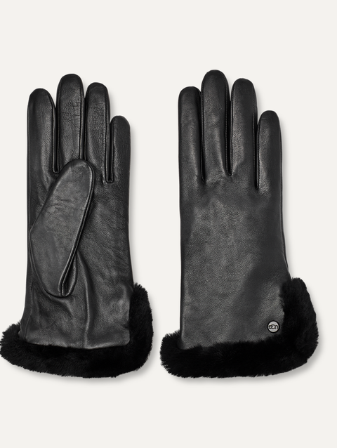 Women's Leather Sheepskin Vent Glove black